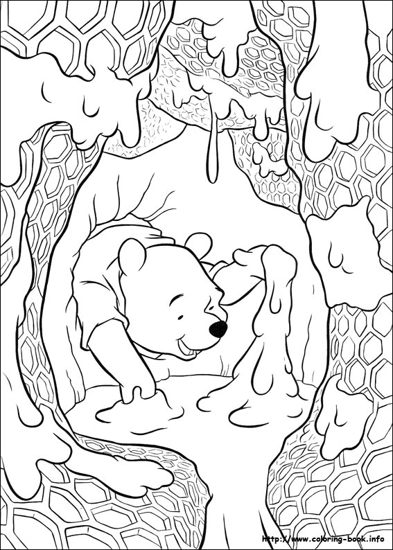 Winnie the Pooh coloring picture